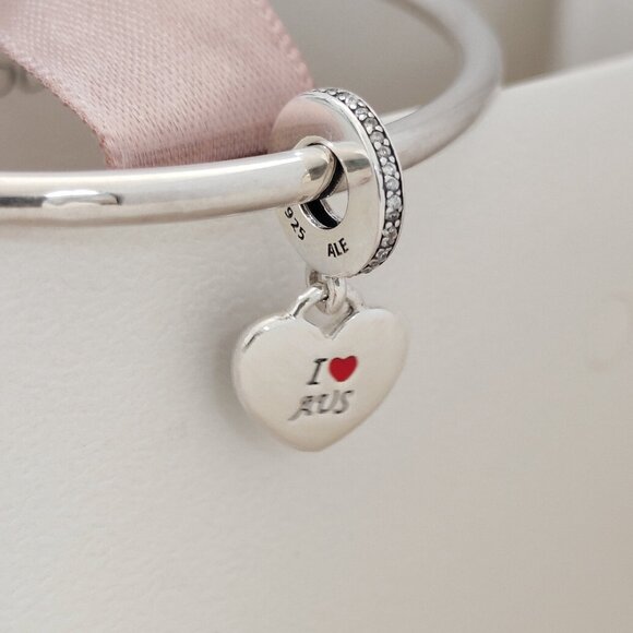 Pandora Australia Flag Heart Dangle Charm Exclusive Travel Destination with box - Picture 2 of 6